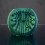 PLA Silk Two Colors: Green and Blue